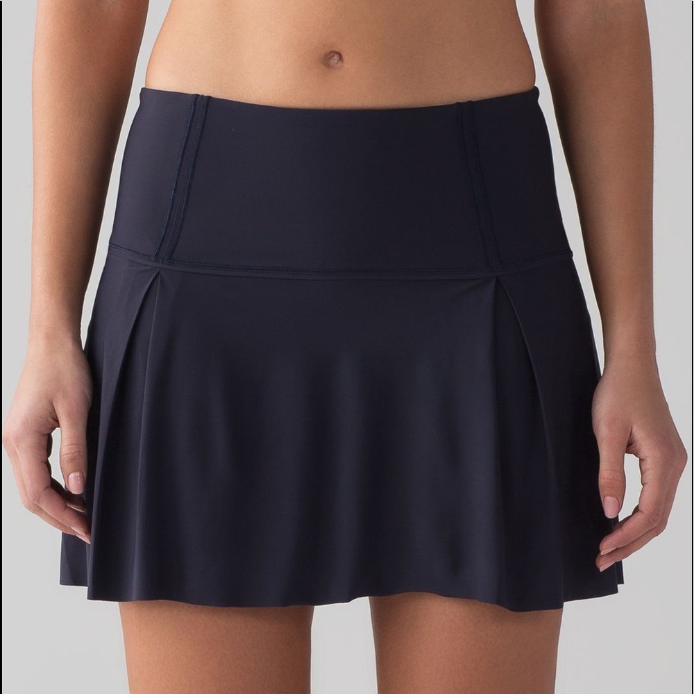 Navy Lululemon Lost in Pace Skirt